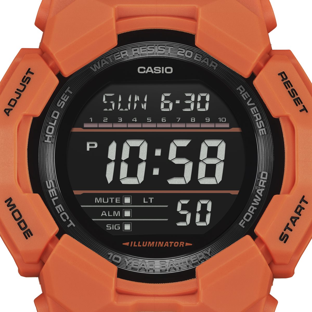 G-SHOCK デジタル カシオ Gショック CASIO 腕時計 メンズ GD-010-4JF オレンジ【2024 新作】