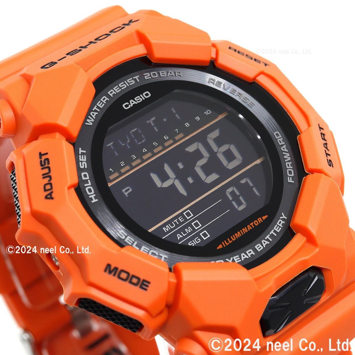 G-SHOCK デジタル カシオ Gショック CASIO 腕時計 メンズ GD-010-4JF オレンジ【2024 新作】