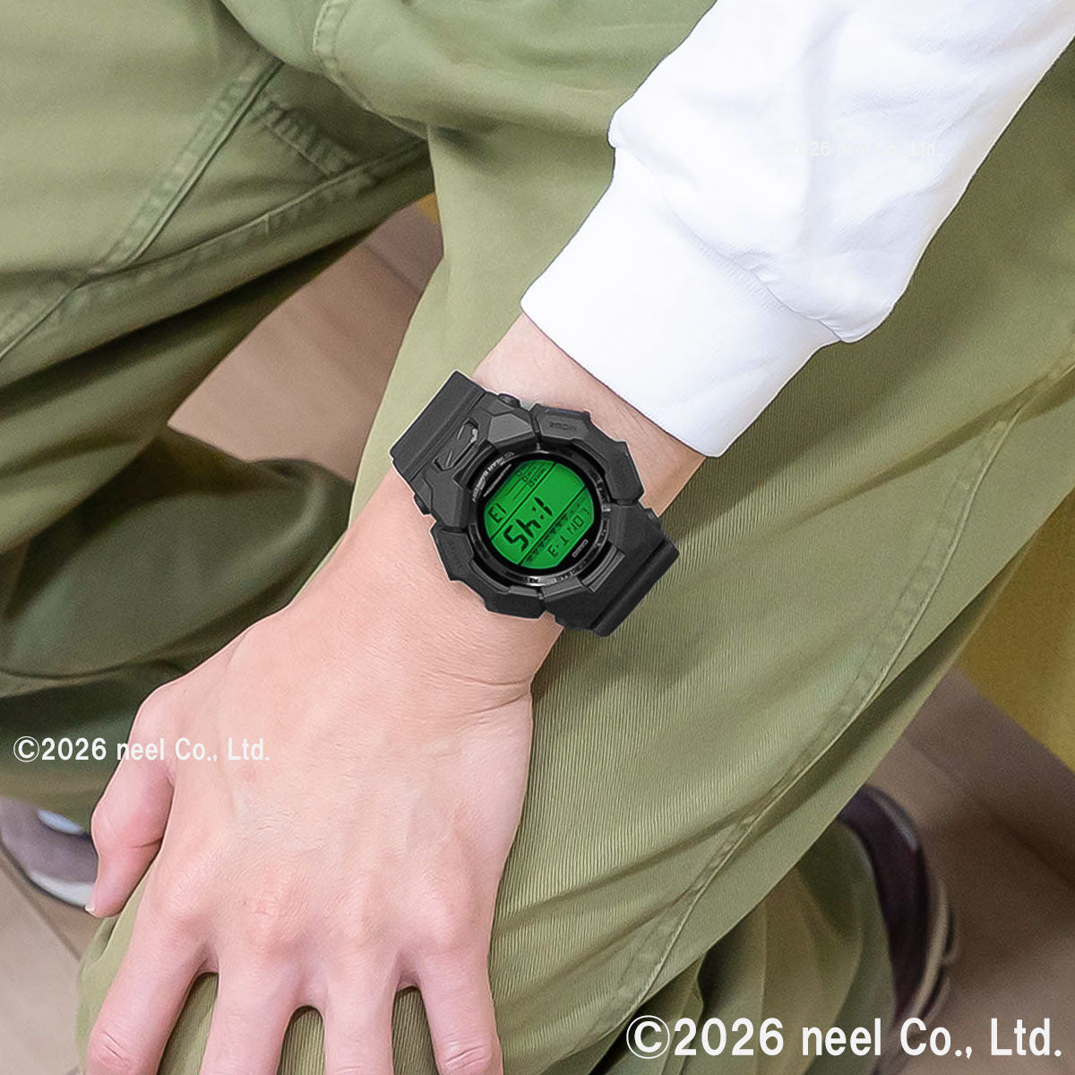 G-SHOCK デジタル カシオ Gショック CASIO 腕時計 メンズ GD-010BEG-1JF BLACK AND ELECTRO GREEN エレクトログリーン【2026 新作】
