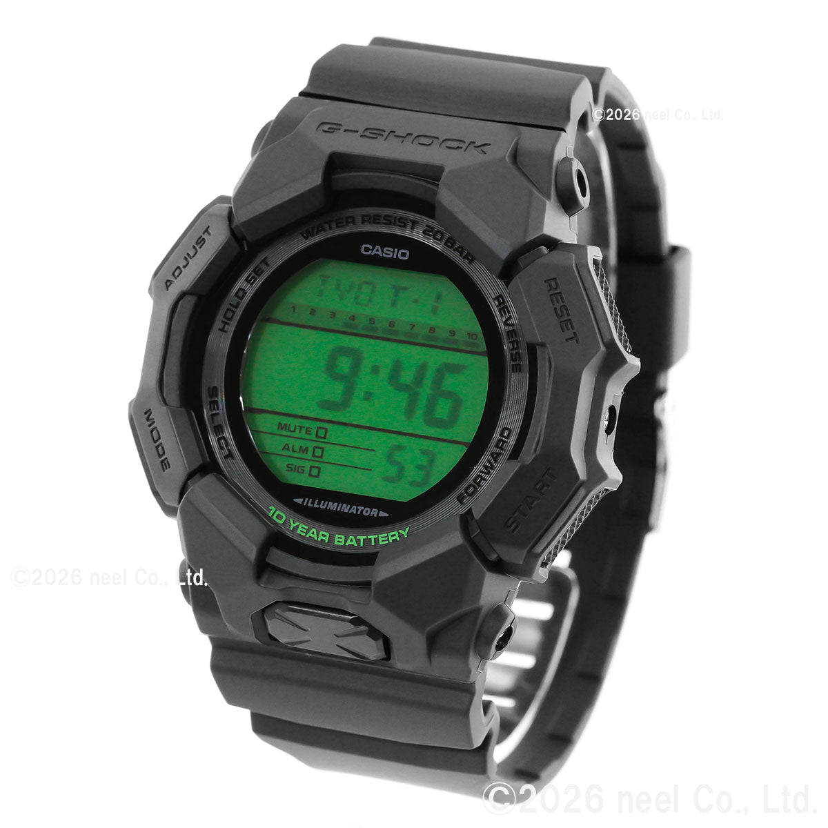 G-SHOCK デジタル カシオ Gショック CASIO 腕時計 メンズ GD-010BEG-1JF BLACK AND ELECTRO GREEN エレクトログリーン【2026 新作】