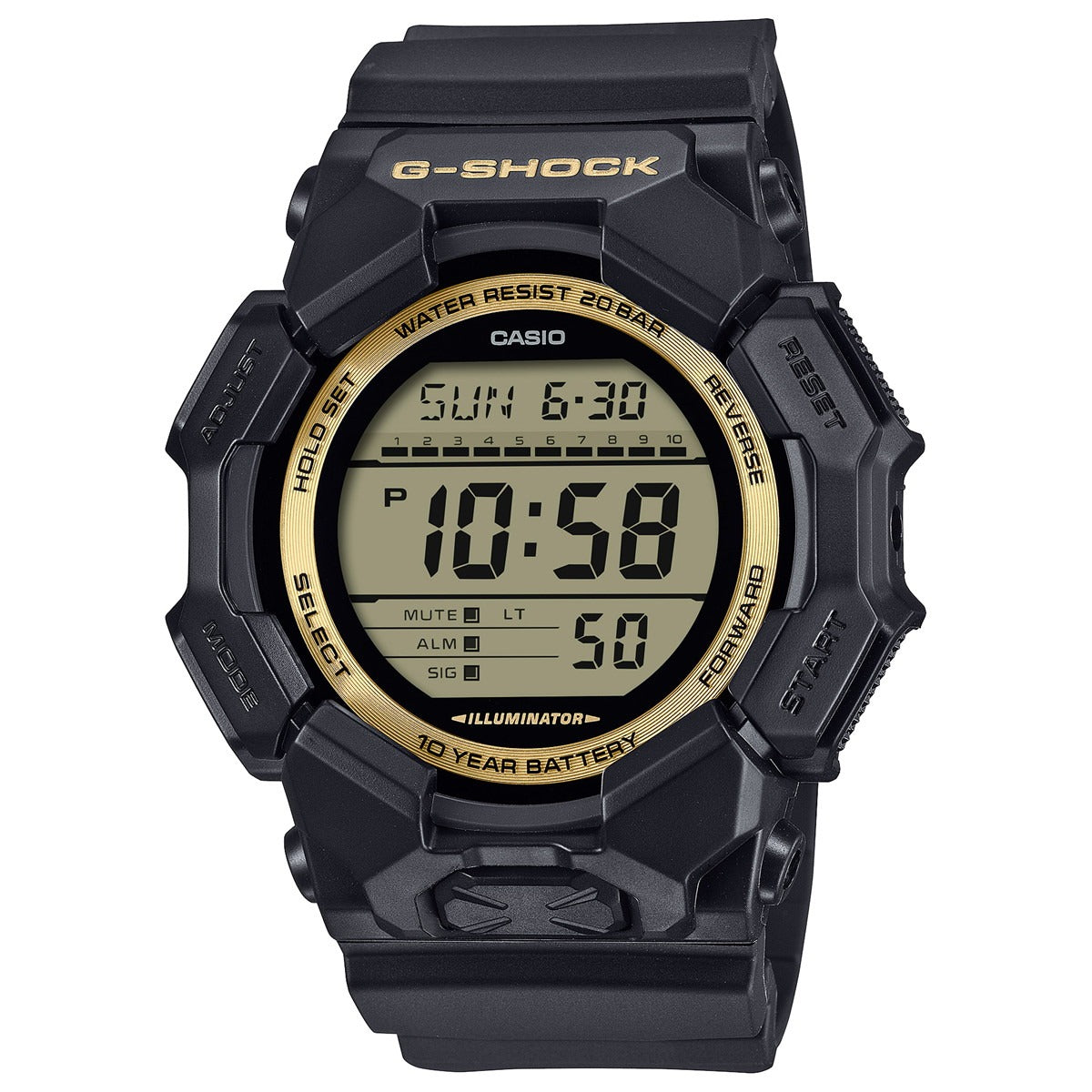 G-SHOCK デジタル カシオ Gショック CASIO 腕時計 メンズ GD-010GB-1A9JF Black and Gold Series【2025 新作】