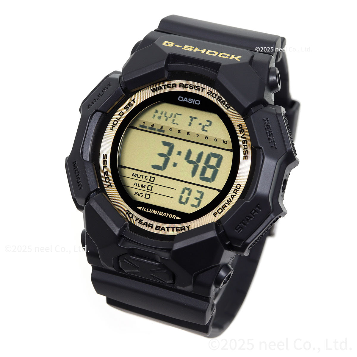 G-SHOCK デジタル カシオ Gショック CASIO 腕時計 メンズ GD-010GB-1A9JF Black and Gold Series【2025 新作】