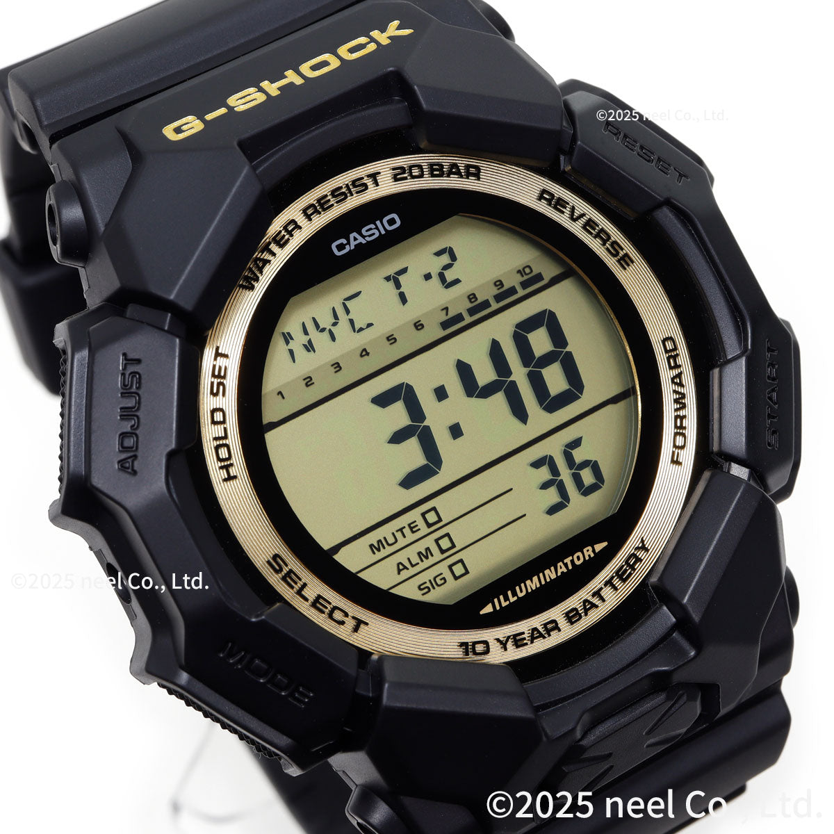 G-SHOCK デジタル カシオ Gショック CASIO 腕時計 メンズ GD-010GB-1A9JF Black and Gold Series【2025 新作】