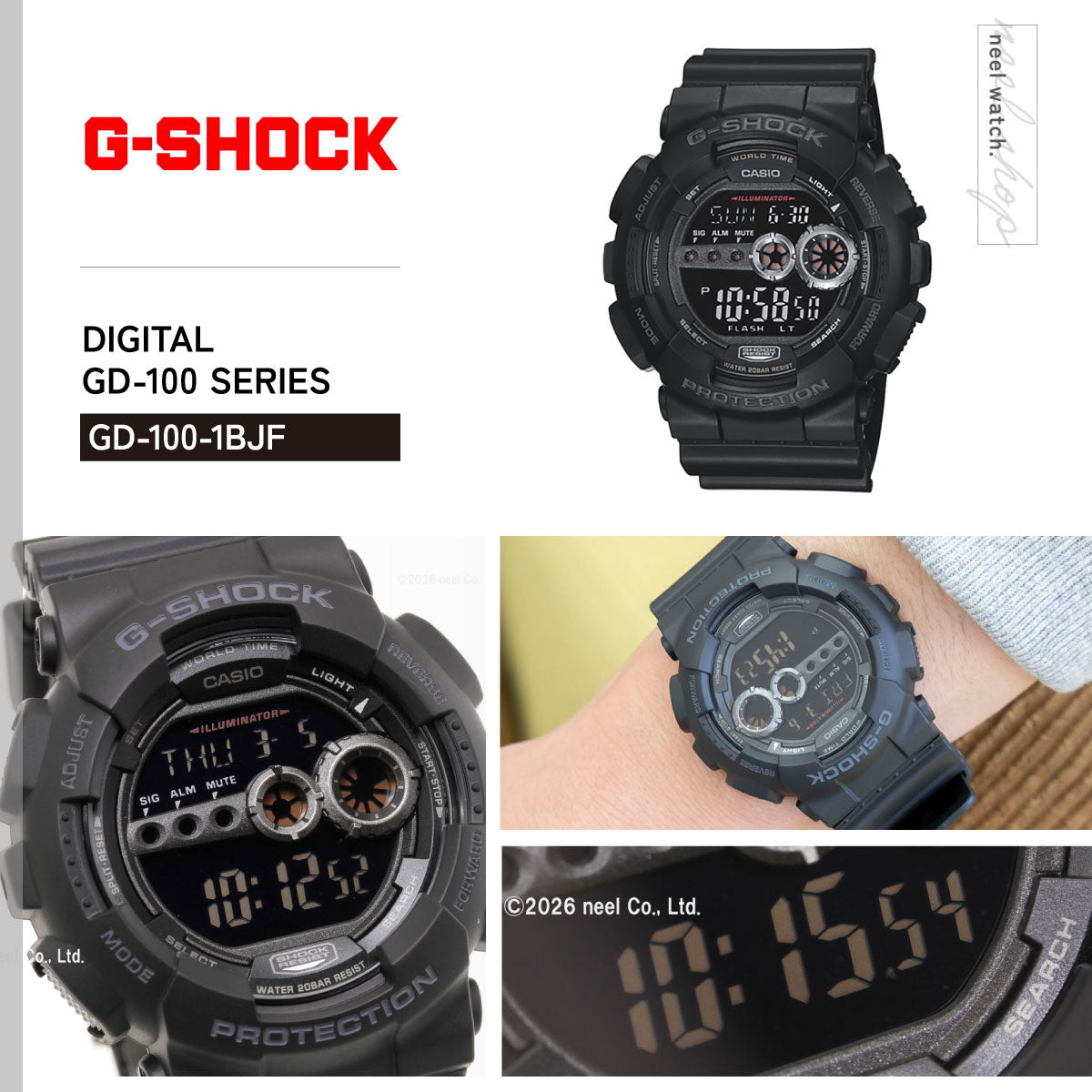 G-SHOCK カシオ Gショック 腕時計 メンズ G-SHOCK GD-100-1BJF