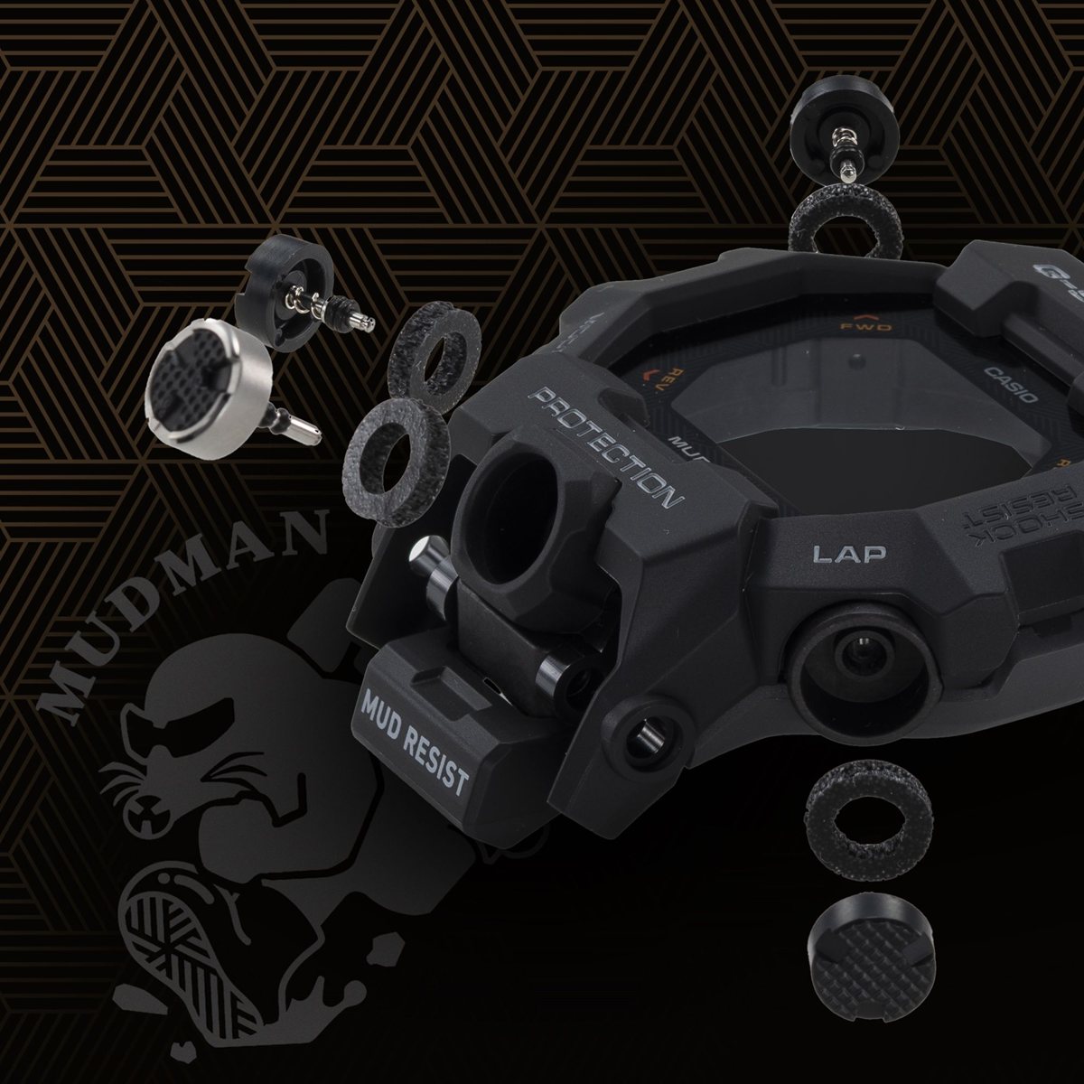 G-SHOCK デジタル カシオ Gショック マッドマン MUDMAN 腕時計 メンズ MASTER OF G GDG-B100-1A5JF【2026 新作】