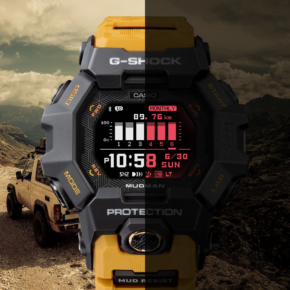 G-SHOCK デジタル カシオ Gショック マッドマン MUDMAN 腕時計 メンズ MASTER OF G GDG-B100-1A5JF【2026 新作】