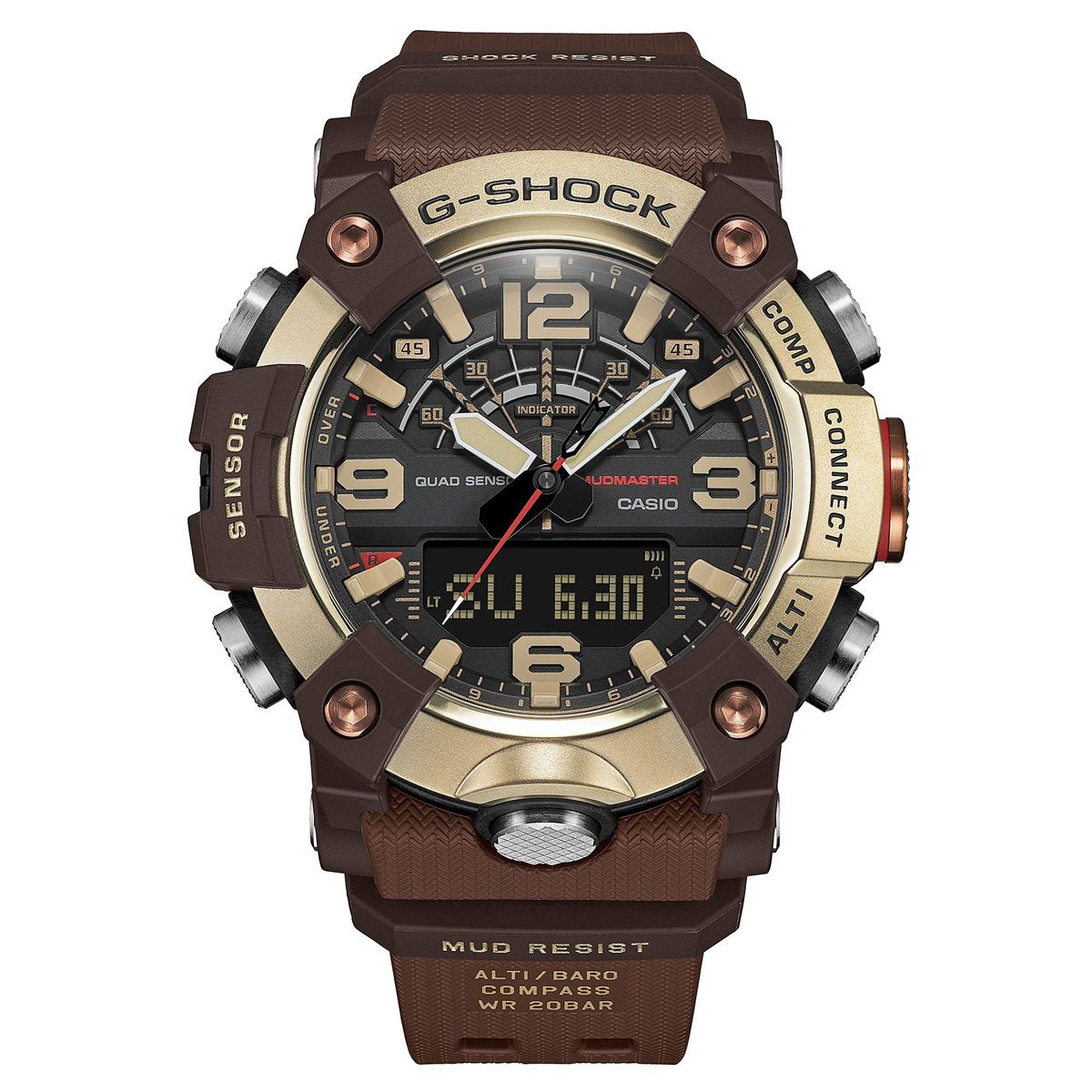 G-SHOCK ジーショック カシオ Gショック マッドマン MUDMAN CASIO 限定 腕時計 メンズ MASTER OF G MASTER IN HORIZON GOLD GG-B100XMH-5AJF【2026 新作】