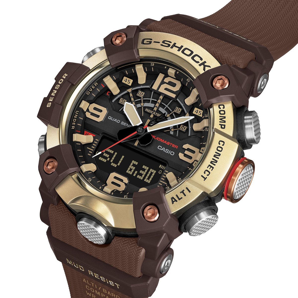G-SHOCK ジーショック カシオ Gショック マッドマン MUDMAN CASIO 限定 腕時計 メンズ MASTER OF G MASTER IN HORIZON GOLD GG-B100XMH-5AJF【2026 新作】