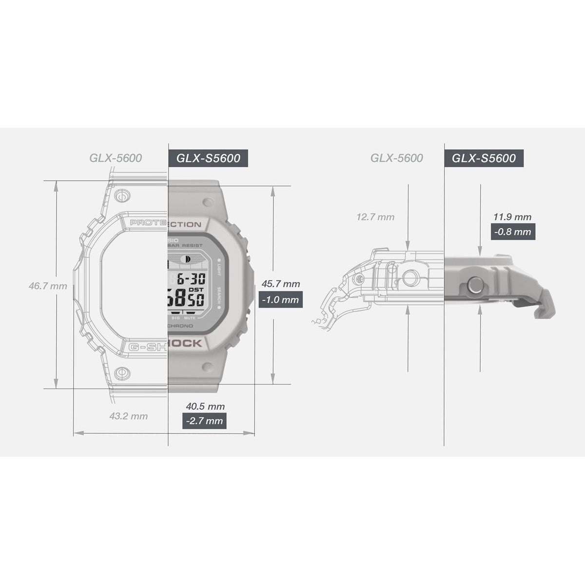 G-SHOCK カシオ G-LIDE Gショック Gライド 腕時計 メンズ レディース CASIO GLX-S5600-2JF GLX-5600 小型化・薄型化モデル【2024 新作】