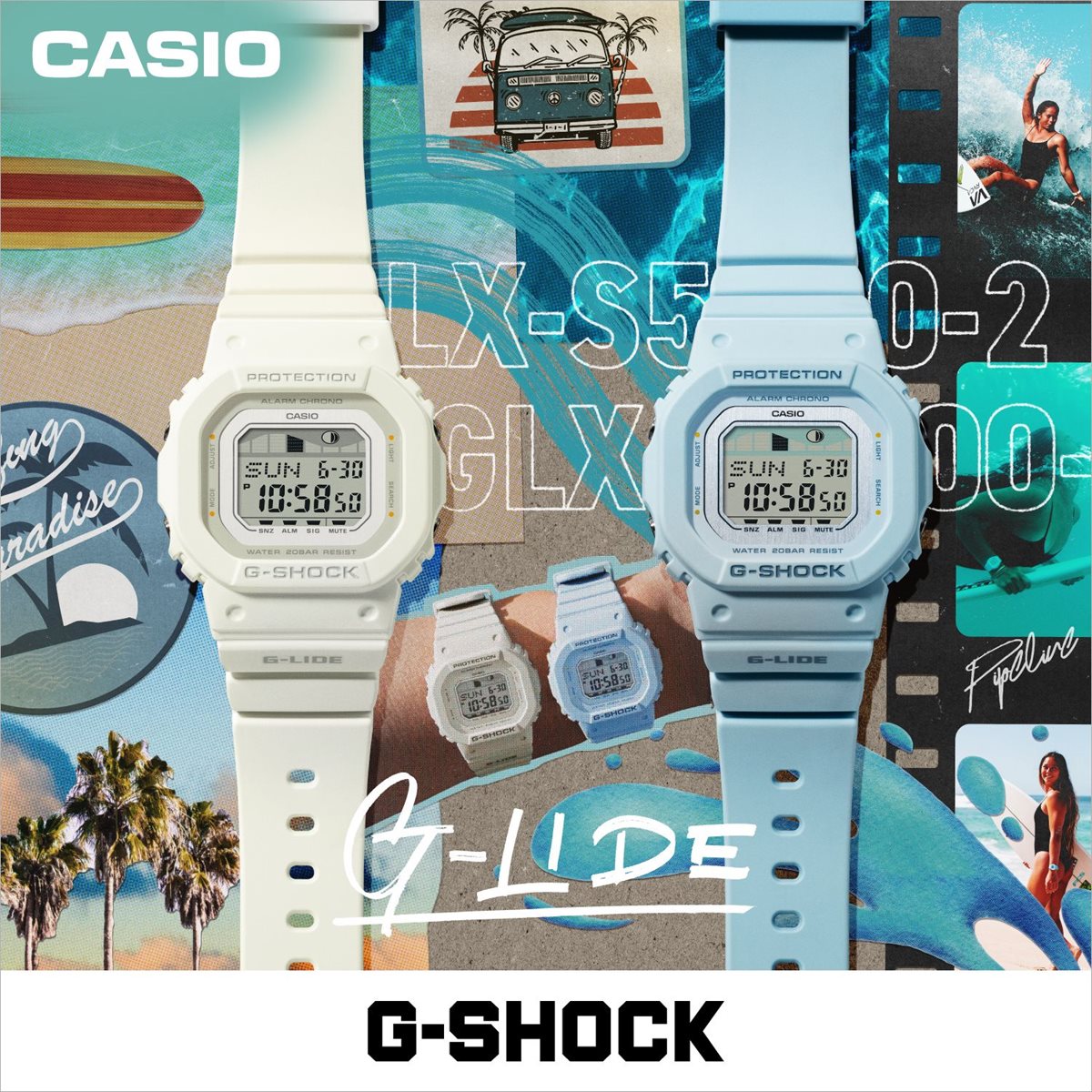 G-SHOCK カシオ G-LIDE Gショック Gライド 腕時計 メンズ レディース CASIO GLX-S5600-2JF GLX-5600 小型化・薄型化モデル【2024 新作】