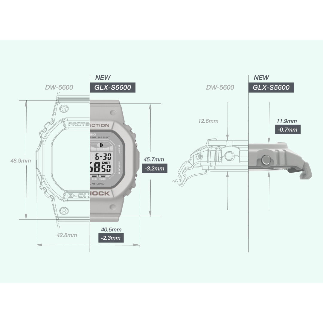 G-SHOCK カシオ G-LIDE Gショック Gライド 腕時計 メンズ レディース CASIO GLX-S5600-7JF DW-5600 小型化・薄型化モデル