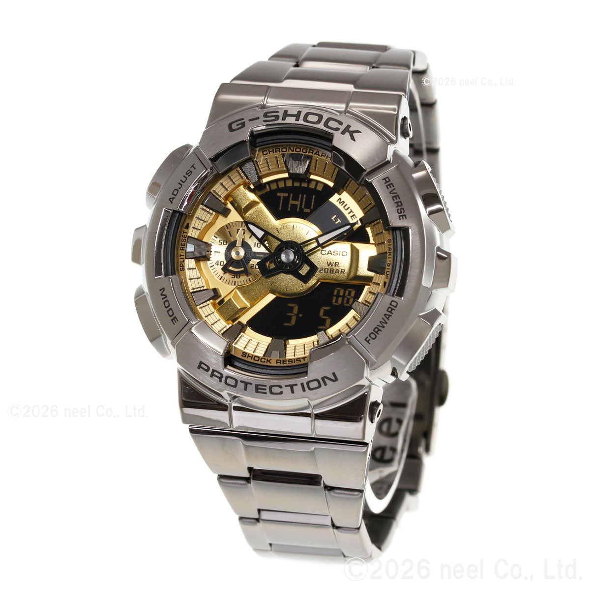 G-SHOCK カシオ Gショック CASIO メンズ 腕時計 アナデジ GM-110BD-1A9JF ブラック ゴールド