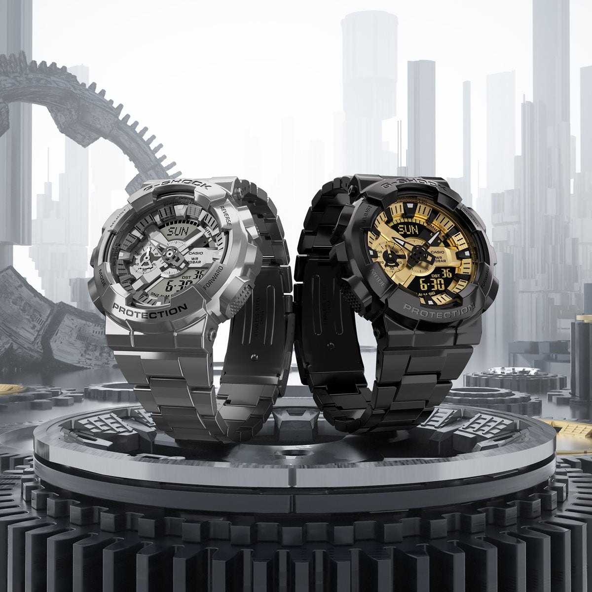 G-SHOCK カシオ Gショック CASIO メンズ 腕時計 アナデジ GM-110D-8AJF シルバー