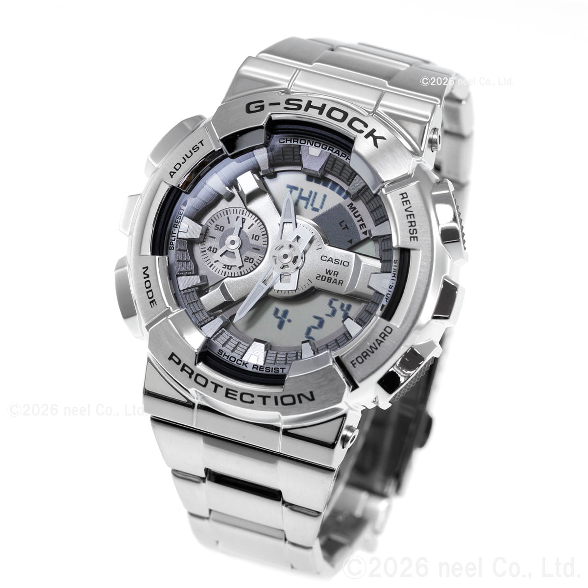 G-SHOCK カシオ Gショック CASIO メンズ 腕時計 アナデジ GM-110D-8AJF シルバー