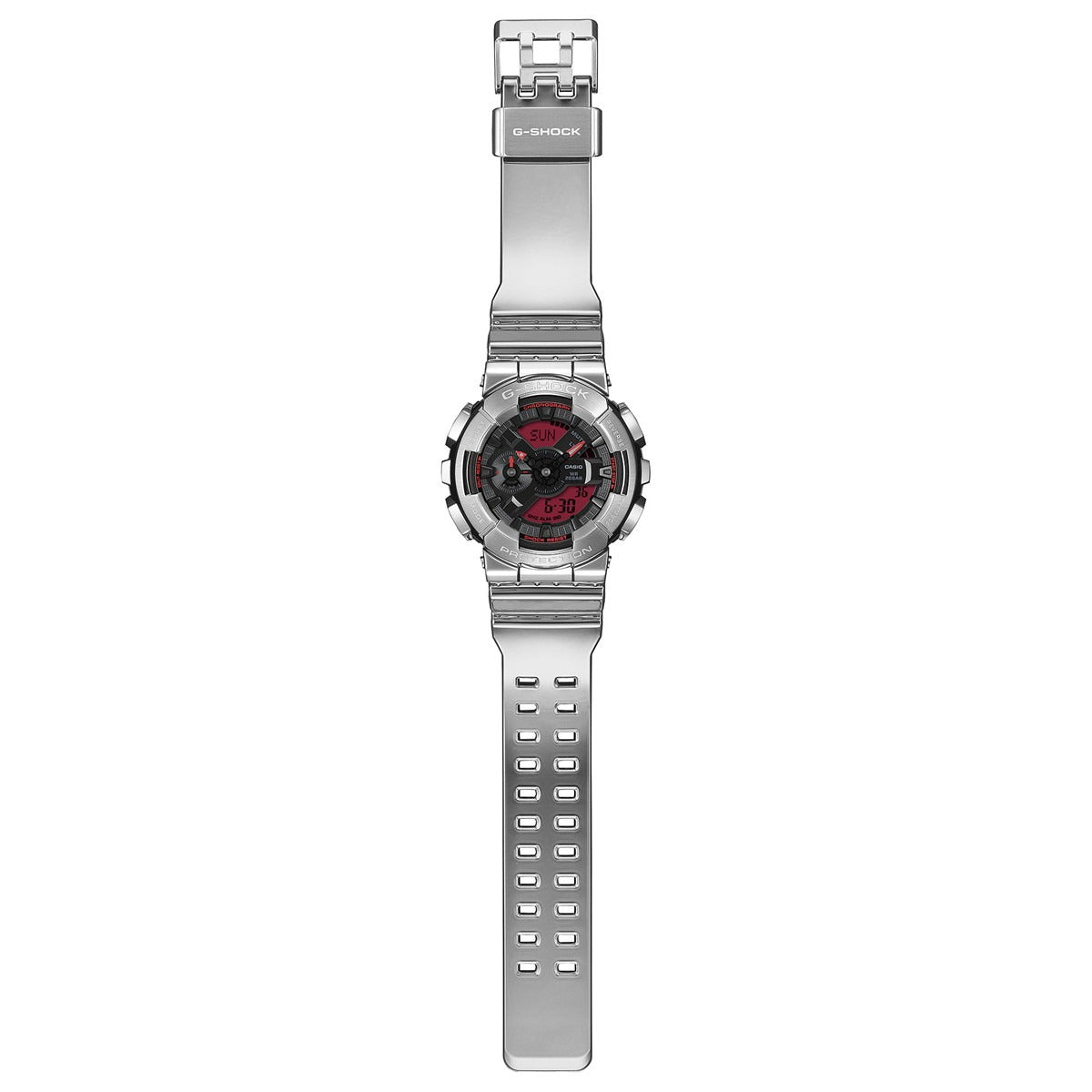 G-SHOCK カシオ Gショック CASIO メンズ 腕時計 アナデジ GM-110YRA-8AJF FINE METALLIC SERIES シルバー メタルベゼル【2026 新作】