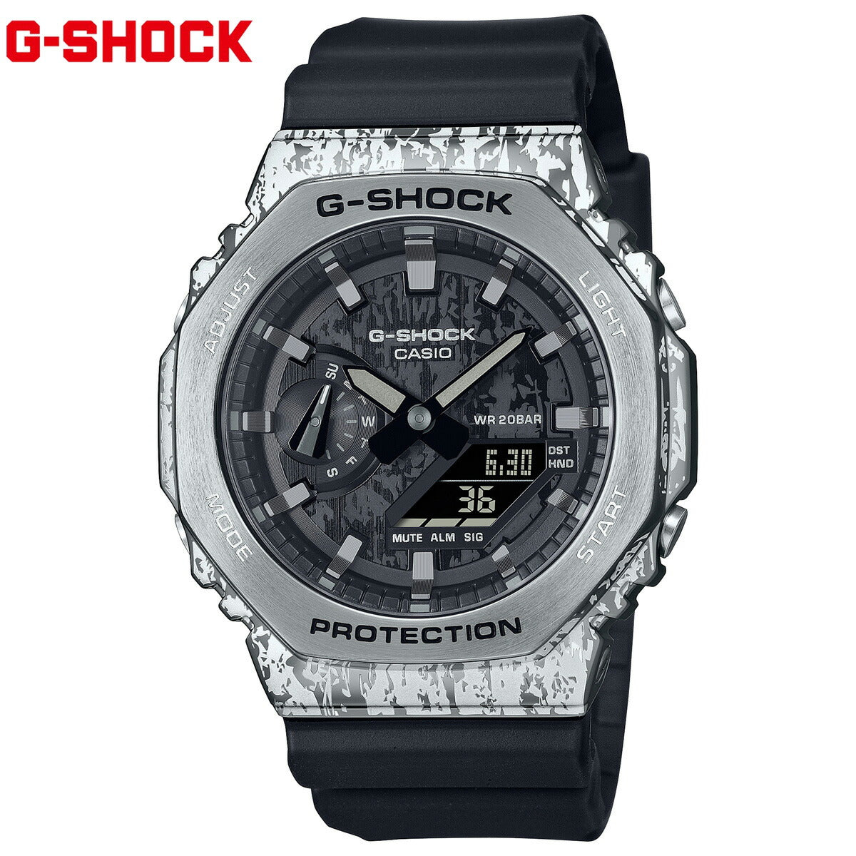 G-SHOCK アナデジ カシオ Gショック CASIO オンライン限定モデル 腕時計 メンズ GM-2100GC-1AJF GRUNGE CAMOUFLAGE Series メタルカバー【2024 新作】