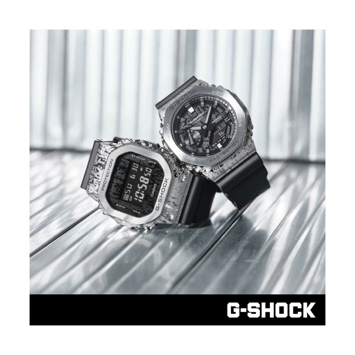 G-SHOCK アナデジ カシオ Gショック CASIO オンライン限定モデル 腕時計 メンズ GM-2100GC-1AJF GRUNGE CAMOUFLAGE Series メタルカバー【2024 新作】