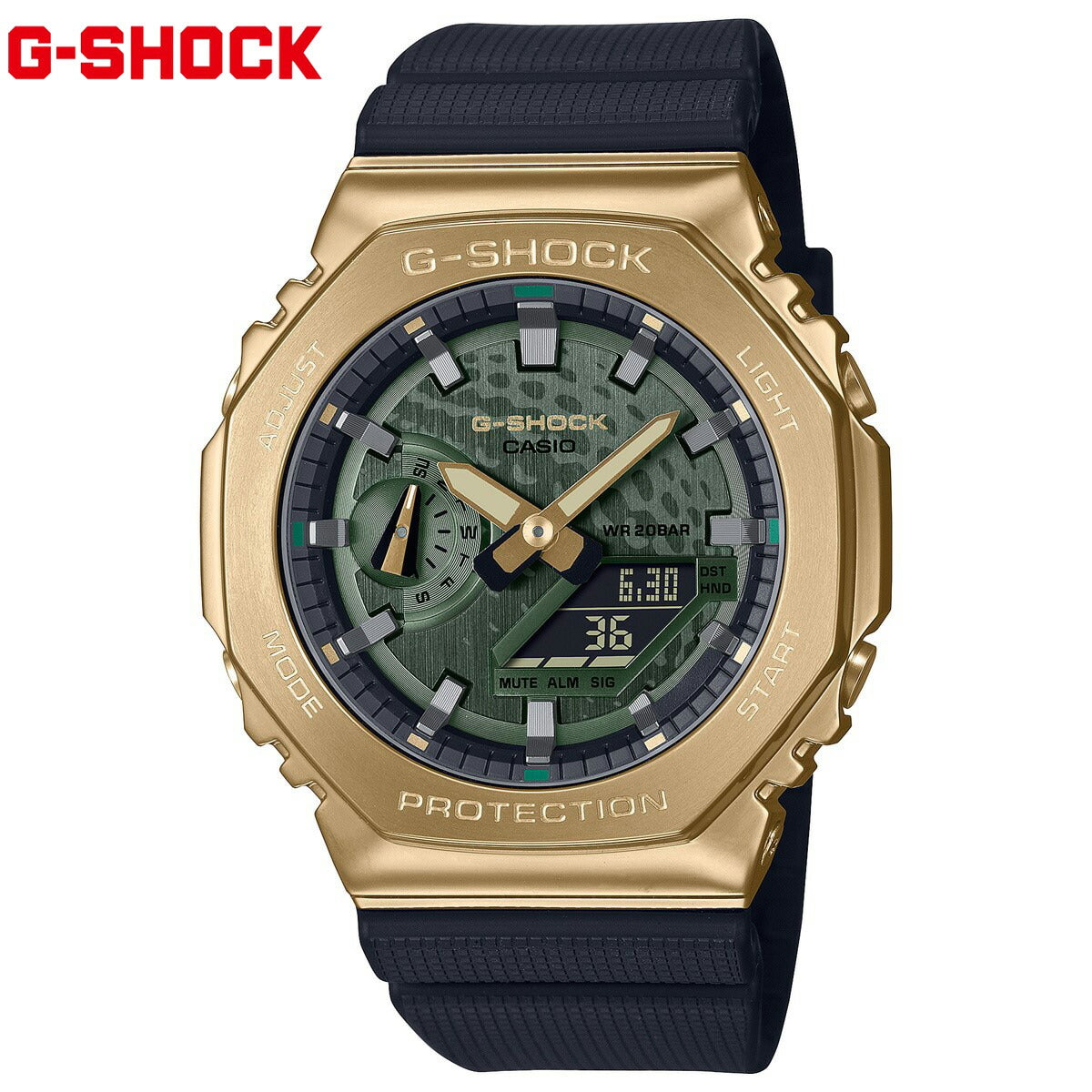 G-SHOCK アナデジ カシオ Gショック CASIO RYO ISHIKAWA 石川遼選手 シグネチャーモデル 限定 腕時計 メンズ GM-2100RI23-1JR グリーン