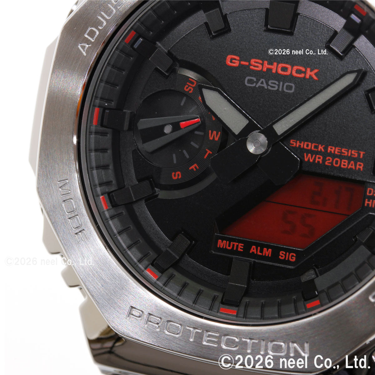 G-SHOCK アナデジ カシオ Gショック CASIO 腕時計 メンズ GM-2100YRA-8AJF FINE METALLIC SERIES シルバー メタルベゼル【2026 新作】