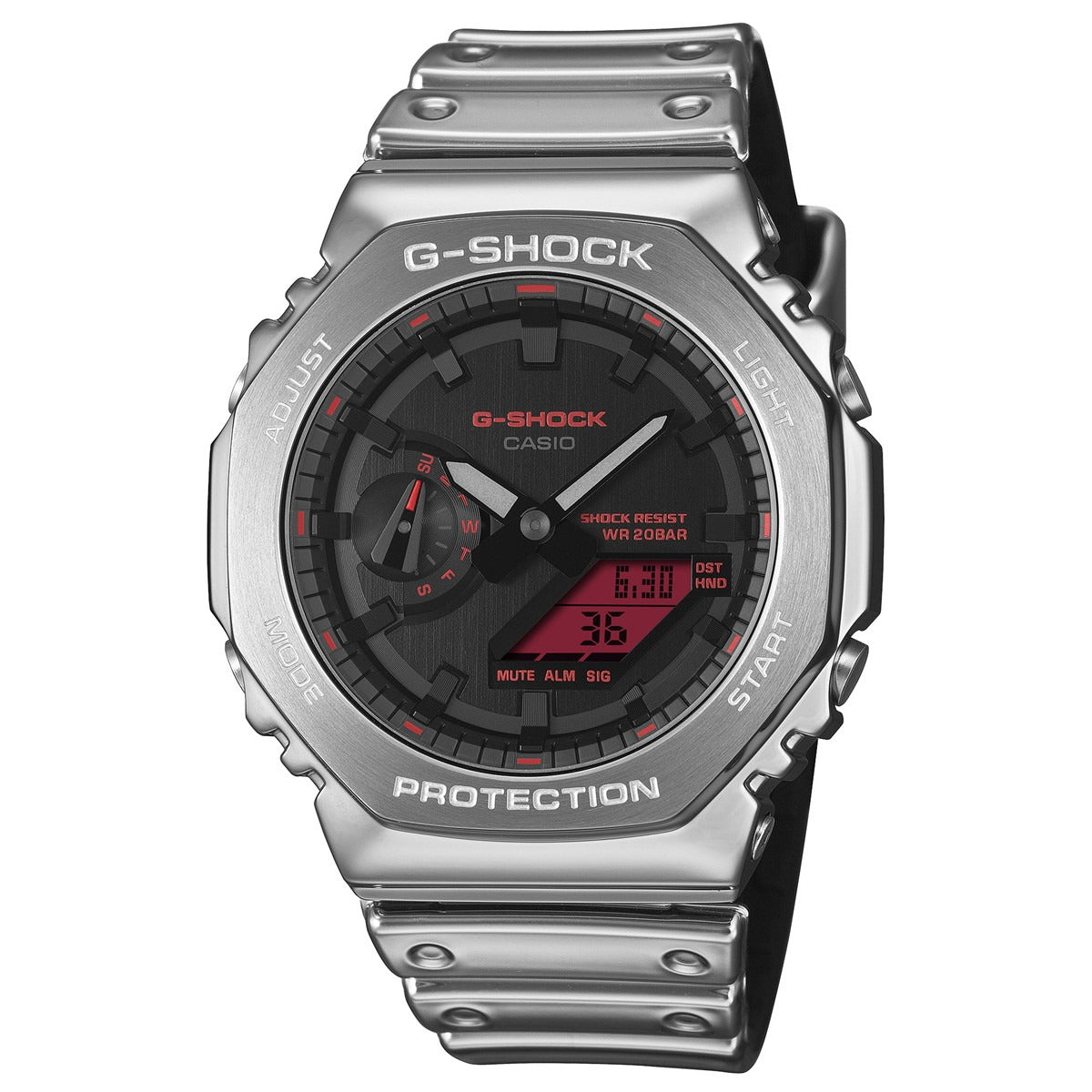 G-SHOCK アナデジ カシオ Gショック CASIO 腕時計 メンズ GM-2100YRA-8AJF FINE METALLIC SERIES シルバー メタルベゼル【2026 新作】