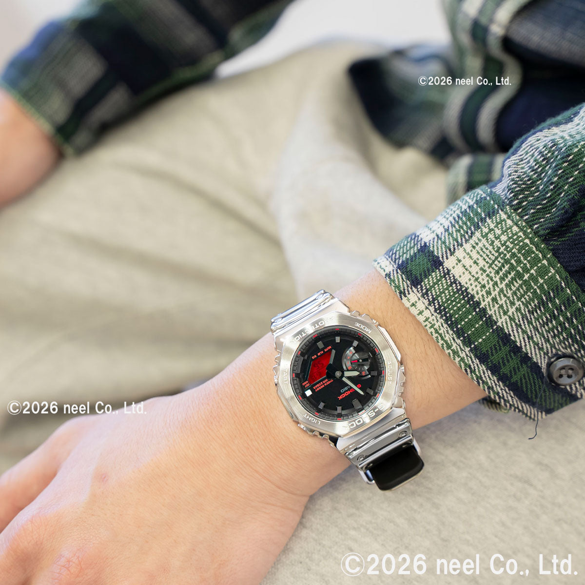G-SHOCK アナデジ カシオ Gショック CASIO 腕時計 メンズ GM-2100YRA-8AJF FINE METALLIC SERIES シルバー メタルベゼル【2026 新作】