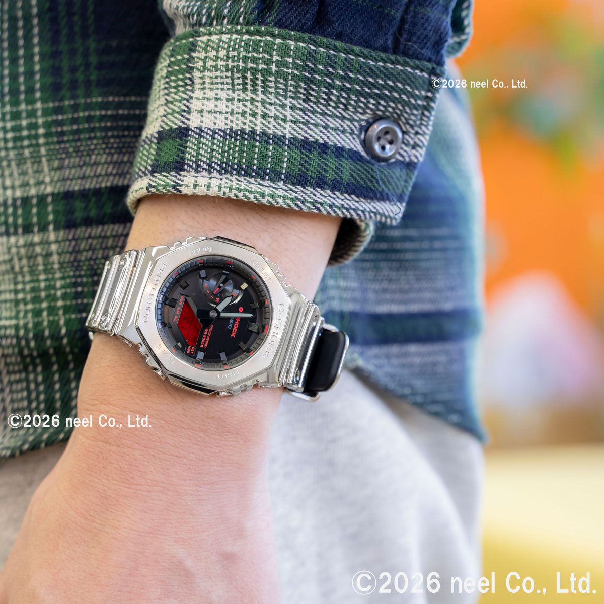 G-SHOCK アナデジ カシオ Gショック CASIO 腕時計 メンズ GM-2100YRA-8AJF FINE METALLIC SERIES シルバー メタルベゼル【2026 新作】