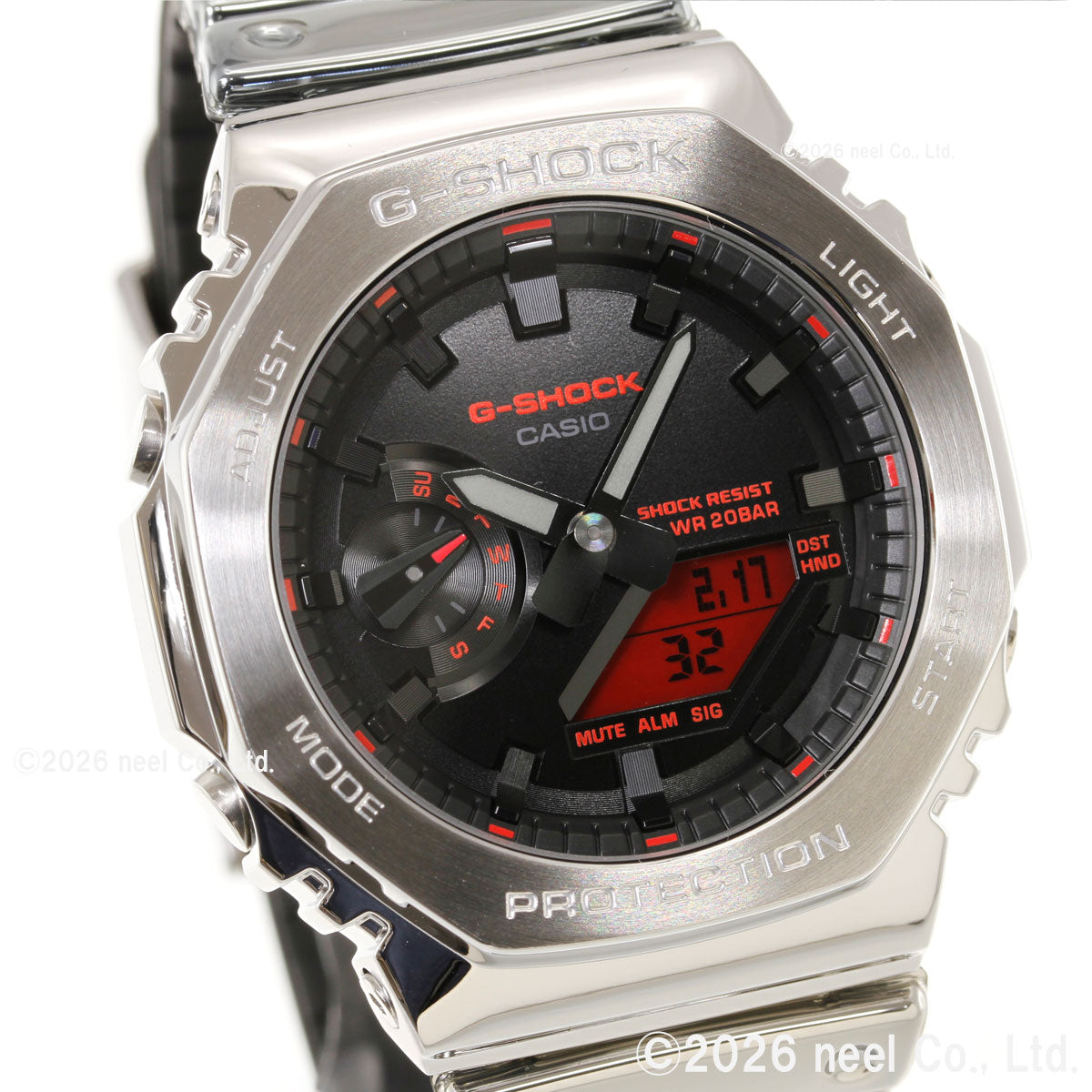 G-SHOCK アナデジ カシオ Gショック CASIO 腕時計 メンズ GM-2100YRA-8AJF FINE METALLIC SERIES シルバー メタルベゼル【2026 新作】