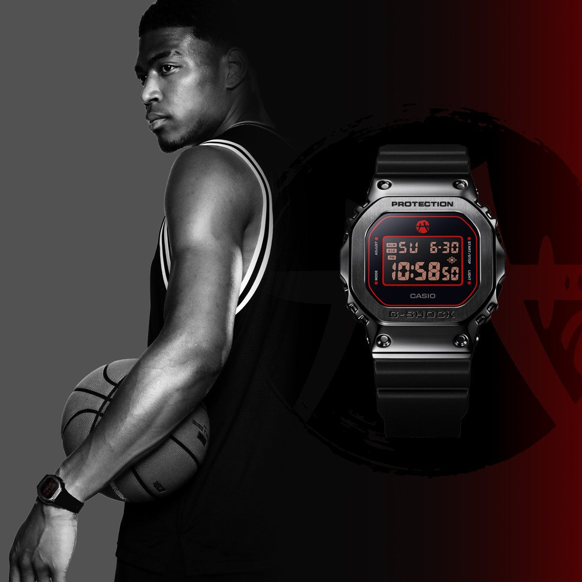 G-SHOCK カシオ Gショック CASIO デジタル RUI HACHIMURA 八村塁選手 シグネチャーモデル 限定 腕時計 メンズ GM-5600RH-1JR【2025 新作】