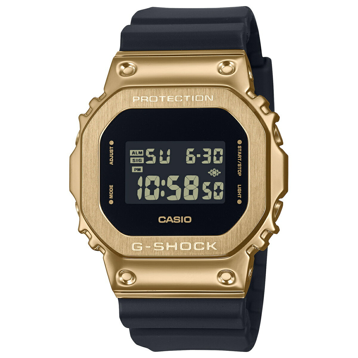 G-SHOCK デジタル カシオ Gショック CASIO 腕時計 メンズ GM-5600UG-9JF ブラック ゴールド メタルカバー LEDバックライト