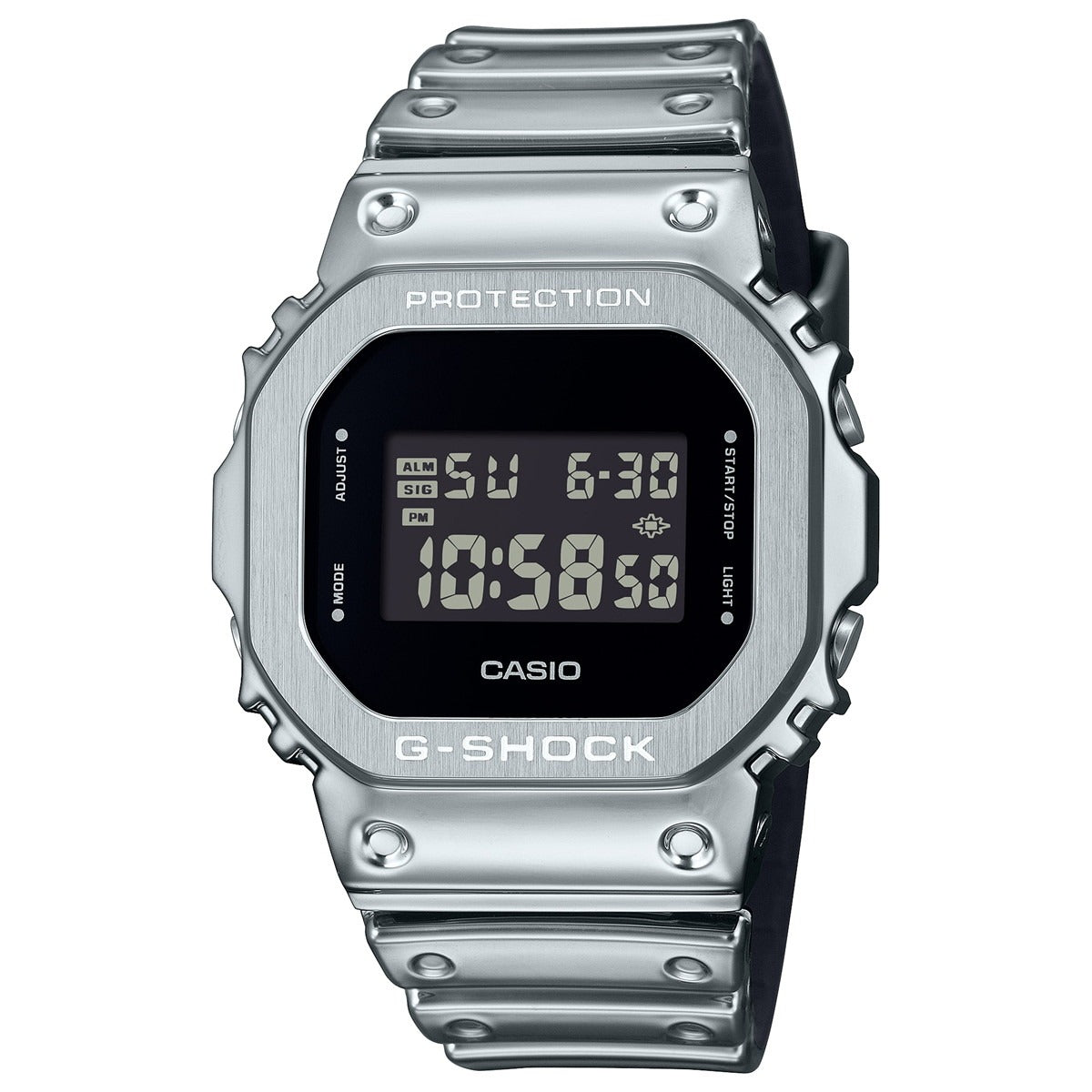 G-SHOCK デジタル カシオ Gショック CASIO 腕時計 メンズ GM-5600YM-8JF FINE METALLIC SERIES シルバー メタルベゼル【2025 新作】