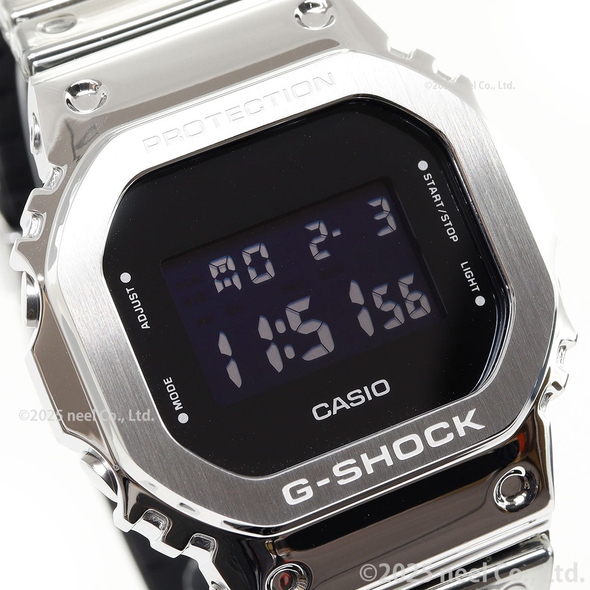 G-SHOCK デジタル カシオ Gショック CASIO 腕時計 メンズ GM-5600YM-8JF FINE METALLIC SERIES シルバー メタルベゼル【2025 新作】
