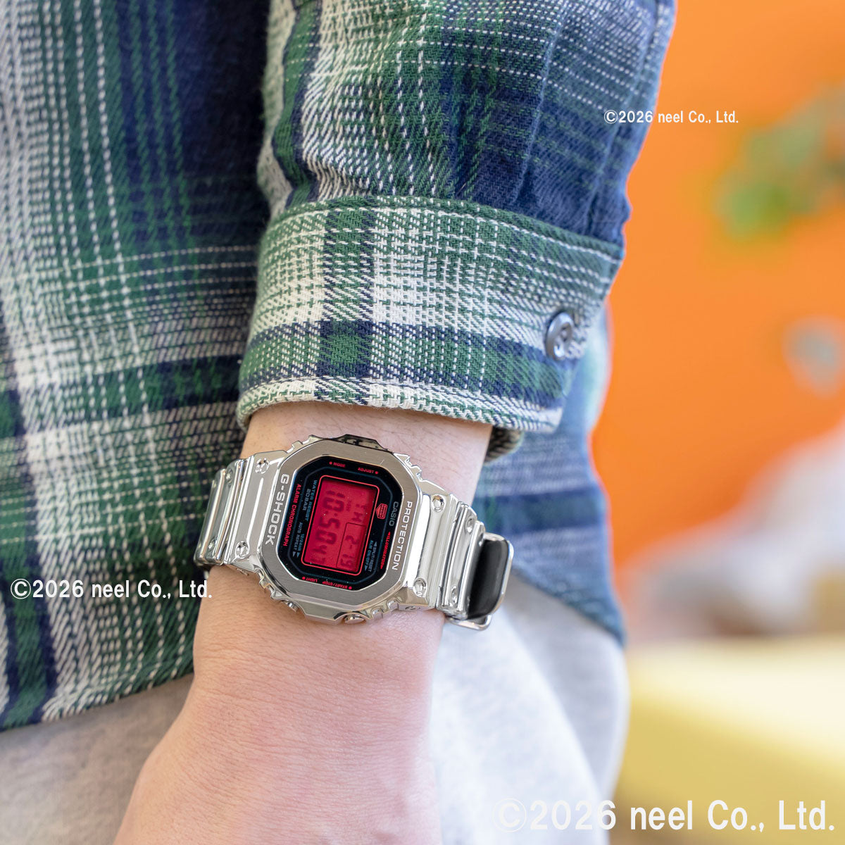 G-SHOCK デジタル カシオ Gショック CASIO 腕時計 メンズ GM-5600YRA-8JF FINE METALLIC SERIES シルバー メタルベゼル【2026 新作】