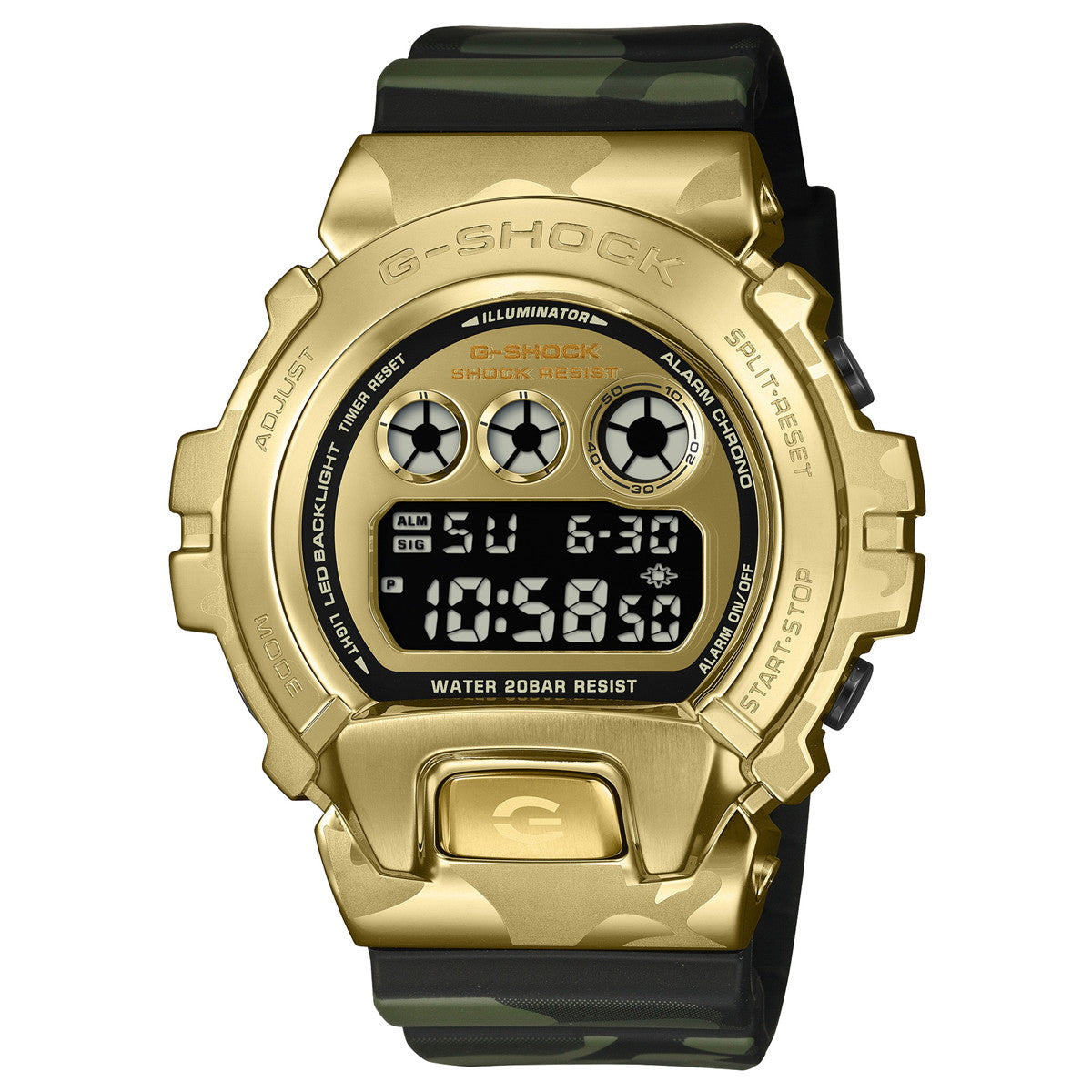 G-SHOCK カシオ Gショック CASIO デジタル 腕時計 メンズ GM-6900CMG-3JF BOLD CAMO Series CAMO AND GOLD【2026 新作】