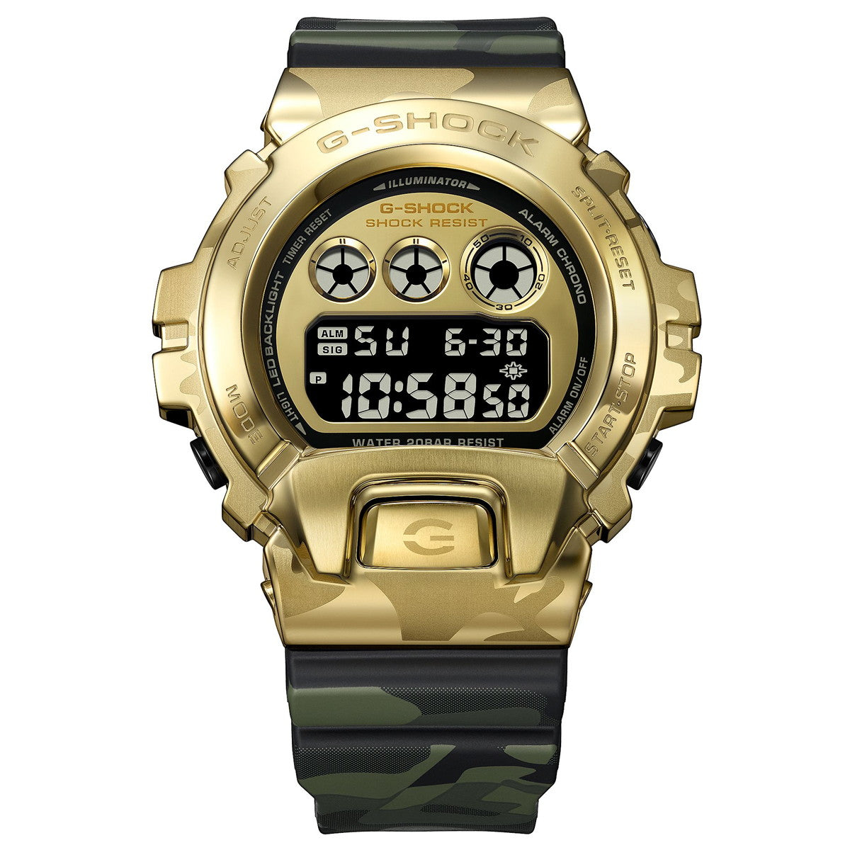 G-SHOCK カシオ Gショック CASIO デジタル 腕時計 メンズ GM-6900CMG-3JF BOLD CAMO Series CAMO AND GOLD【2026 新作】