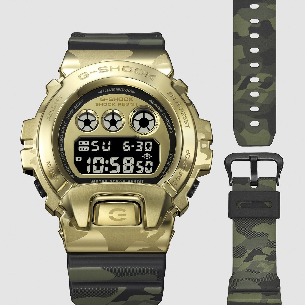 G-SHOCK カシオ Gショック CASIO デジタル 腕時計 メンズ GM-6900CMG-3JF BOLD CAMO Series CAMO AND GOLD【2026 新作】