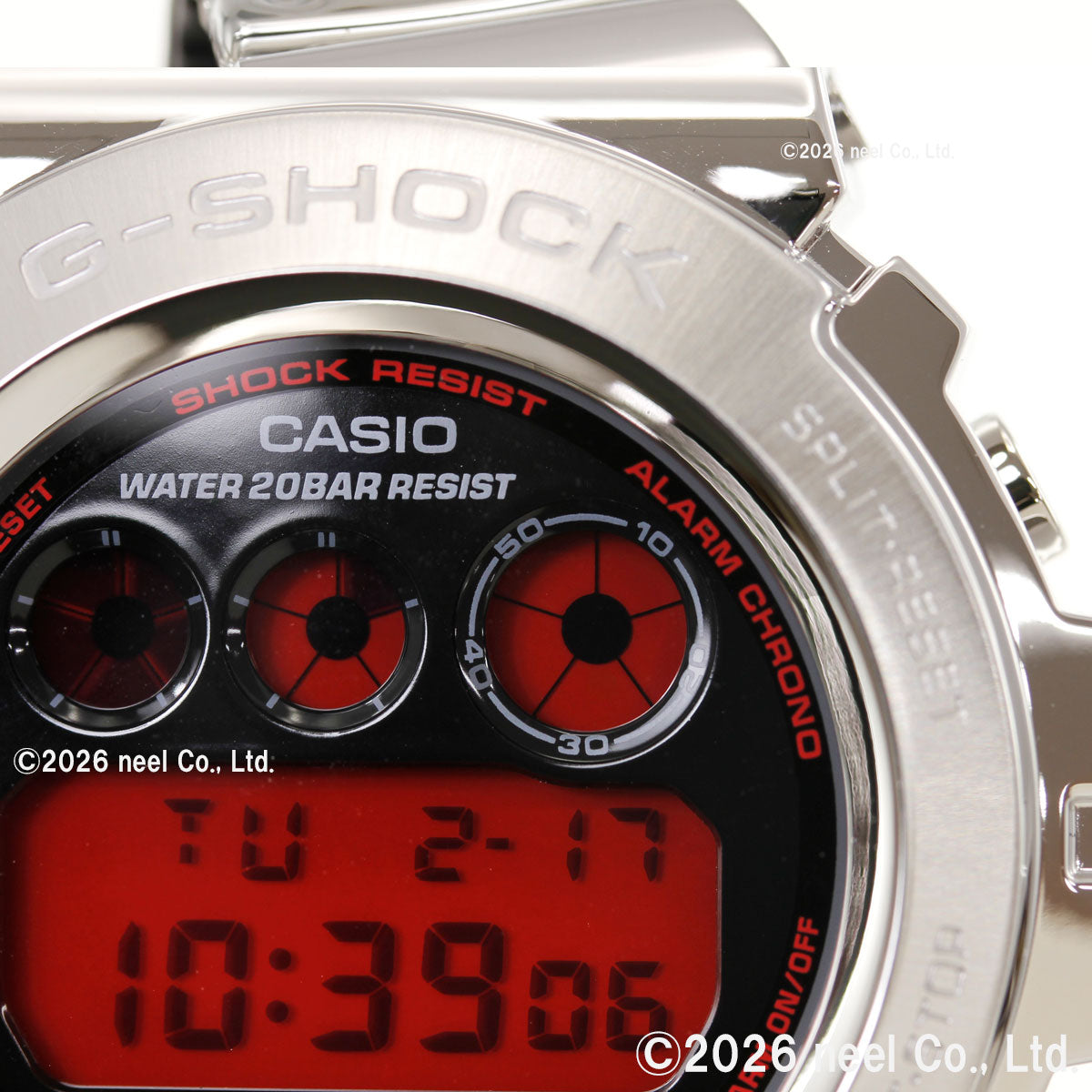 G-SHOCK デジタル カシオ Gショック CASIO 腕時計 メンズ GM-6900YRA-8JF FINE METALLIC SERIES シルバー メタルベゼル【2026 新作】