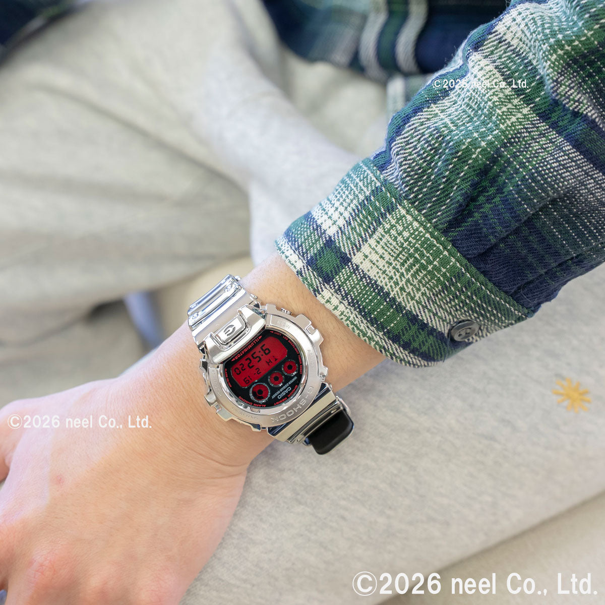 G-SHOCK デジタル カシオ Gショック CASIO 腕時計 メンズ GM-6900YRA-8JF FINE METALLIC SERIES シルバー メタルベゼル【2026 新作】