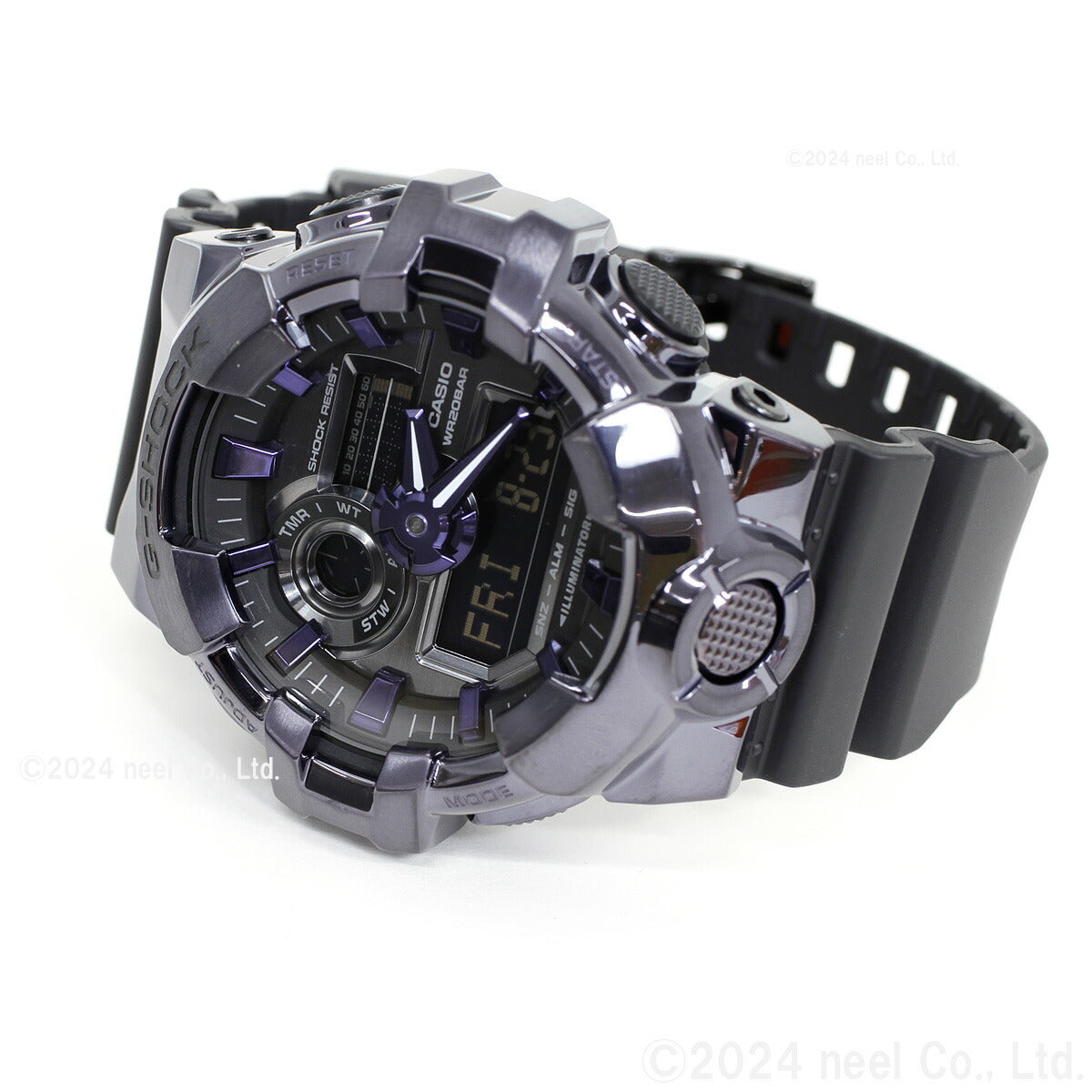 G-SHOCK カシオ Gショック CASIO アナデジ 限定モデル 腕時計 メンズ GM-700P-6AJF ダークパープル【2024 新作】