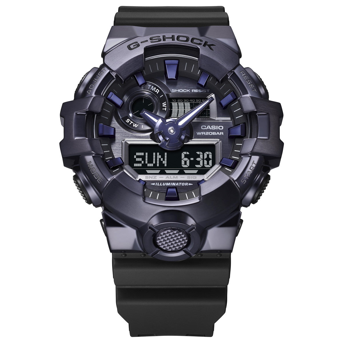 G-SHOCK カシオ Gショック CASIO アナデジ 限定モデル 腕時計 メンズ GM-700P-6AJF ダークパープル【2024 新作】