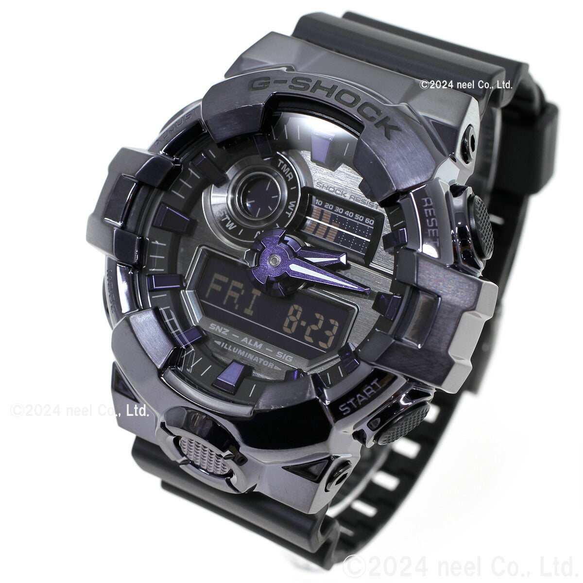 G-SHOCK カシオ Gショック CASIO アナデジ 限定モデル 腕時計 メンズ GM-700P-6AJF ダークパープル【2024 新作】