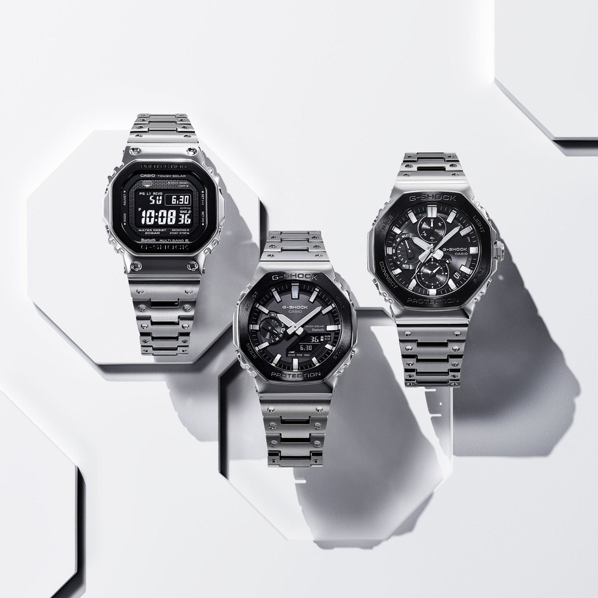 G-SHOCK カシオ Gショック CASIO GM-B2100BT-1AJF タフソーラー フルメタル クロノグラフ 腕時計 メンズ スマートフォンリンク【2025 新作】