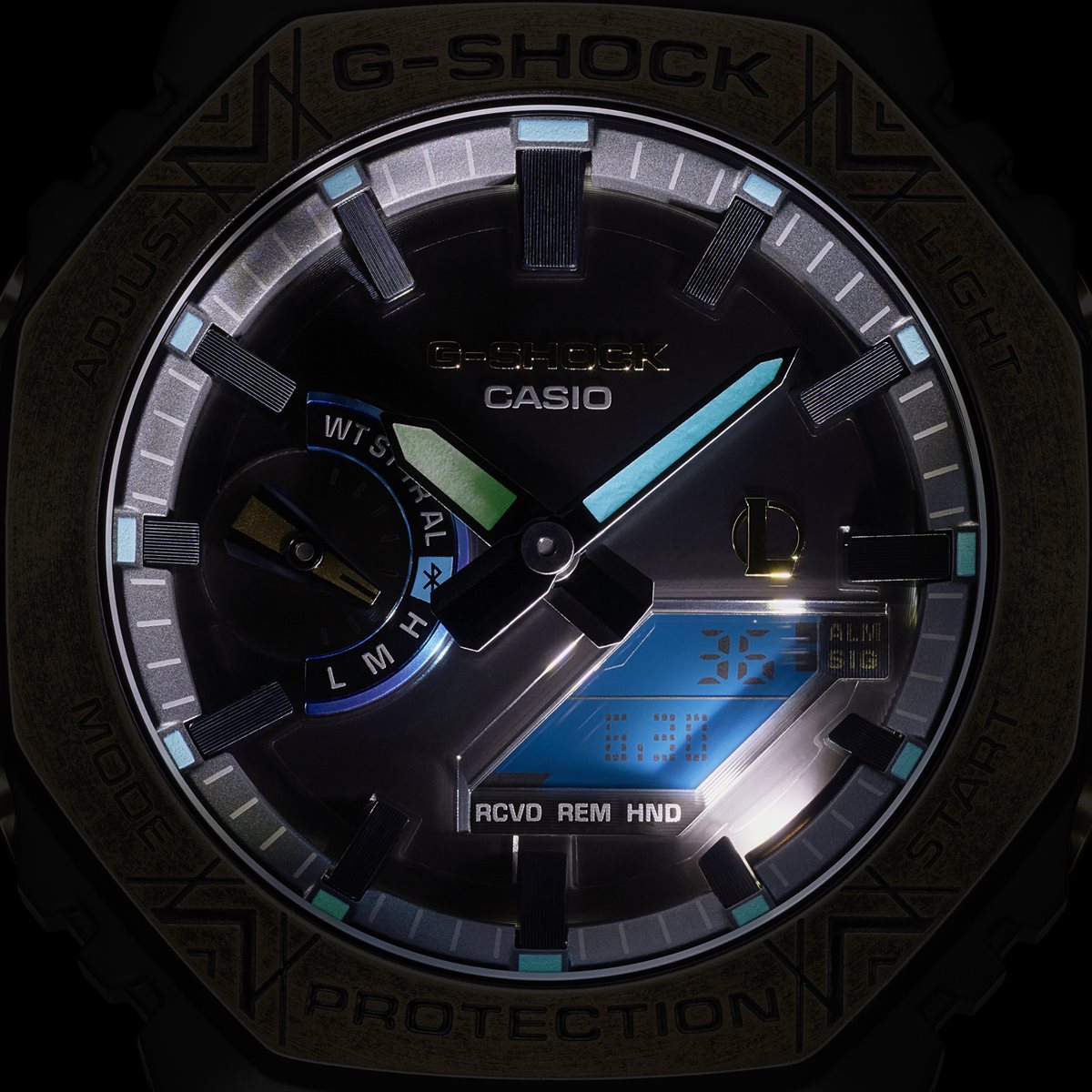 G-SHOCK カシオ Gショック CASIO LEAGUE OF LEGENDS コラボ 限定 GM-B2100LL-1AJR タフソーラー フルメタル 腕時計 リーグ・オブ・レジェンド ヘクステック モチーフ