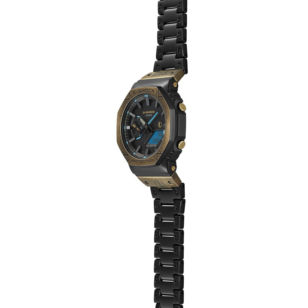 G-SHOCK カシオ Gショック CASIO LEAGUE OF LEGENDS コラボ 限定 GM-B2100LL-1AJR タフソーラー フルメタル 腕時計 リーグ・オブ・レジェンド ヘクステック モチーフ