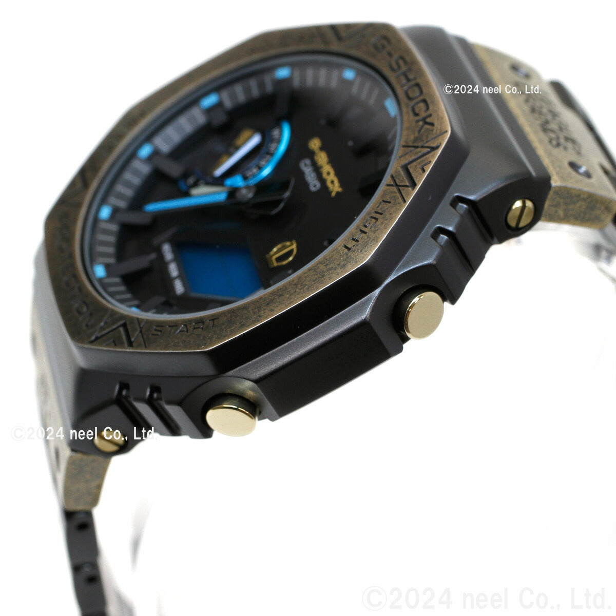 G-SHOCK カシオ Gショック CASIO LEAGUE OF LEGENDS コラボ 限定 GM-B2100LL-1AJR タフソーラー フルメタル 腕時計 リーグ・オブ・レジェンド ヘクステック モチーフ