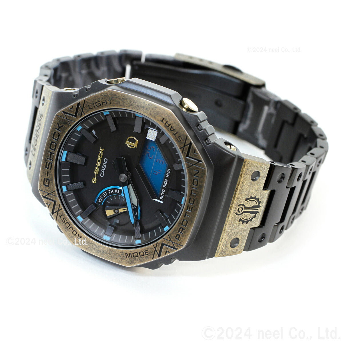 G-SHOCK カシオ Gショック CASIO LEAGUE OF LEGENDS コラボ 限定 GM-B2100LL-1AJR タフソーラー フルメタル 腕時計 リーグ・オブ・レジェンド ヘクステック モチーフ