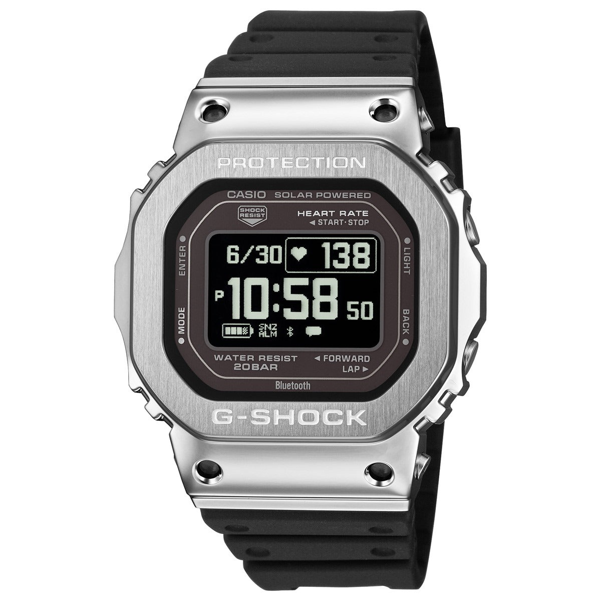G-SHOCK G-SQUAD カシオ Gショック ジースクワッド CASIO Bluetooth搭載 USB充電対応 ソーラー 腕時計 メンズ GM-H5600-1JR【2026 新作】