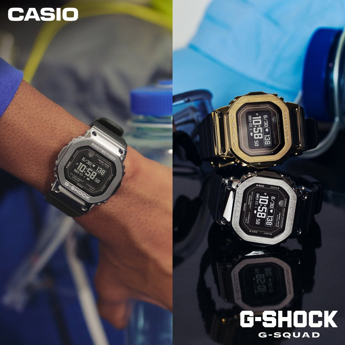 G-SHOCK G-SQUAD カシオ Gショック ジースクワッド CASIO Bluetooth搭載 USB充電対応 ソーラー 腕時計 メンズ GM-H5600-1JR【2026 新作】