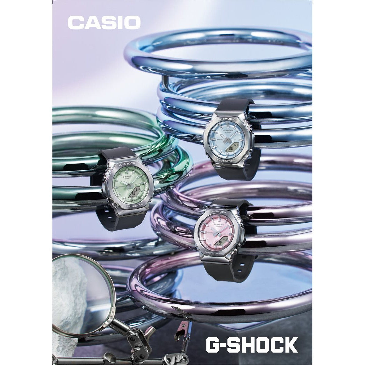 G-SHOCK カシオ Gショック CASIO アナデジ 腕時計 メンズ レディース GM-S2110-2AJF GM-S2100 小型化モデル ブルー【2024 新作】