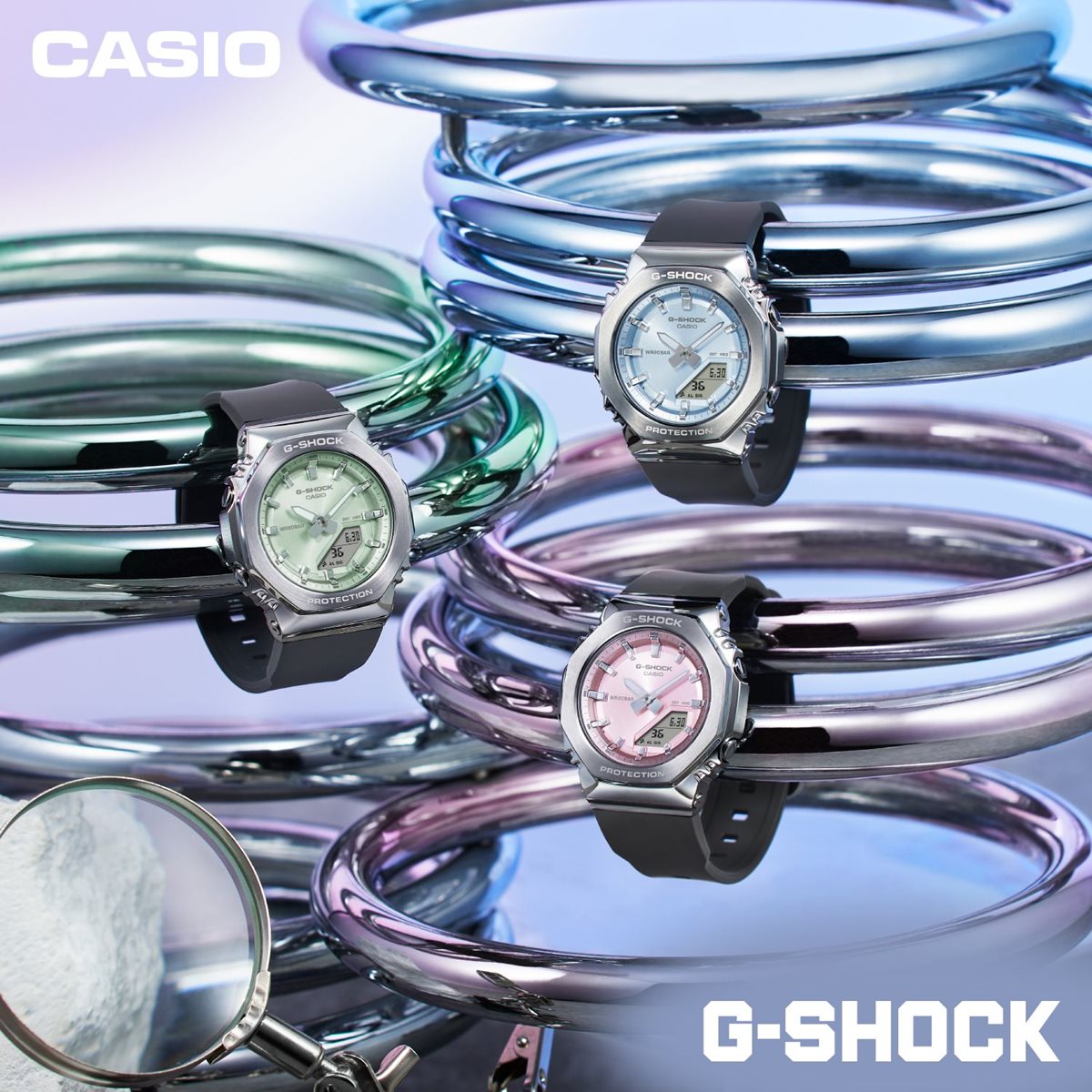 G-SHOCK カシオ Gショック CASIO アナデジ 腕時計 メンズ レディース GM-S2110-2AJF GM-S2100 小型化モデル ブルー【2024 新作】