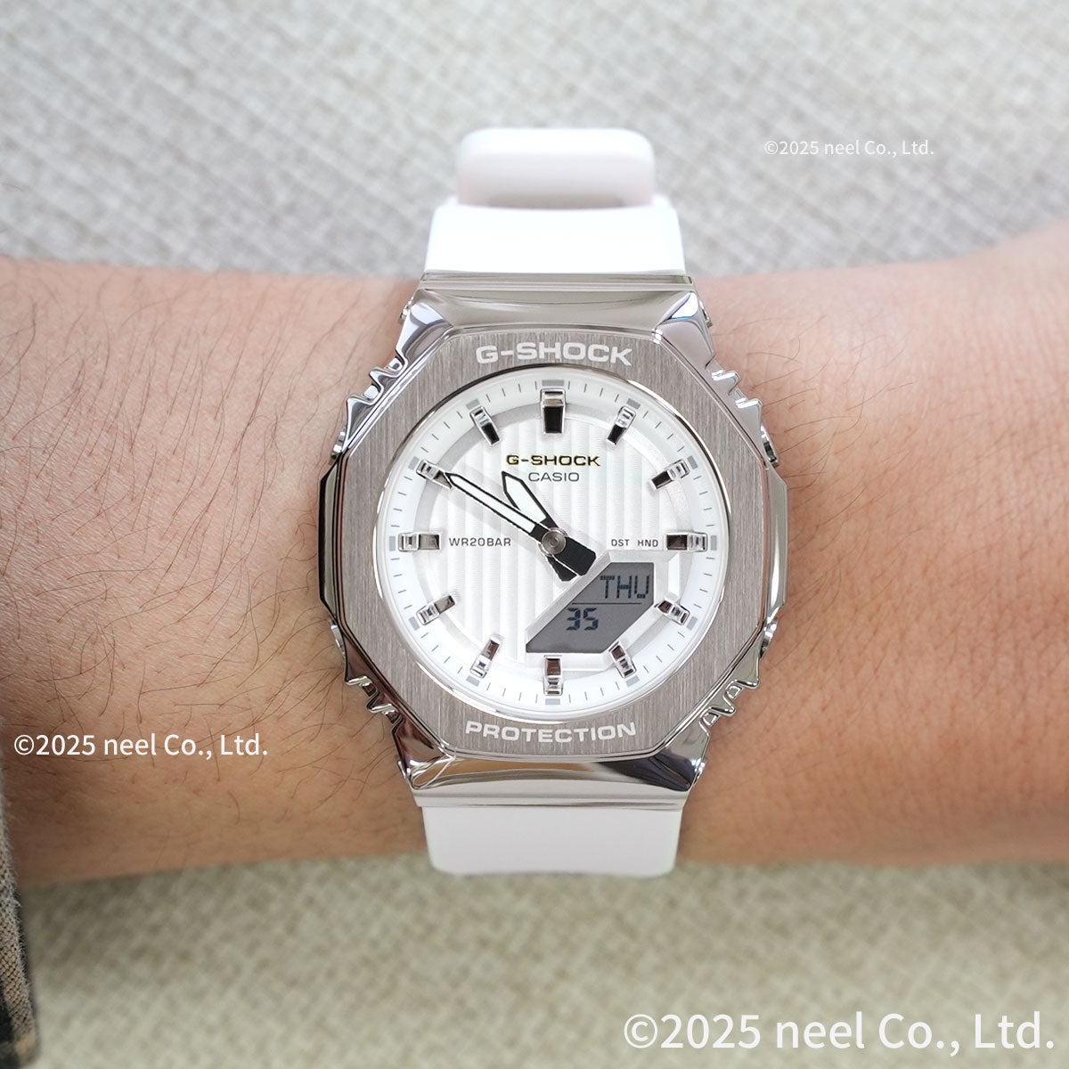 G-SHOCK アナデジ カシオ Gショック CASIO 腕時計 レディース GM-S2110SH-7AJF プレシャスハートセレクション 2025年限定 ホワイト 流れ星